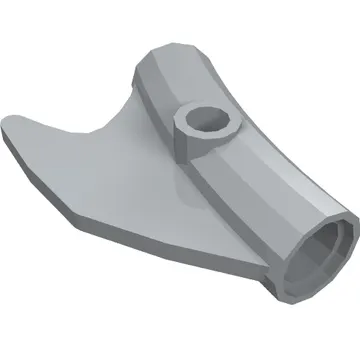 Technic Pin Connector Round Curved with Fin and Hole