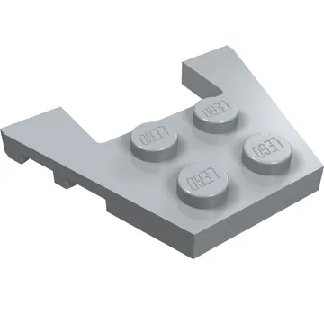 Wedge Plate 3 x 4 with Stud Notches [Reinforced Underside]