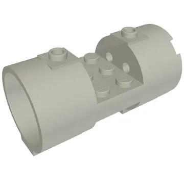 Cylinder 3 x 6 x 2 2/3 Horizontal Solid Studs