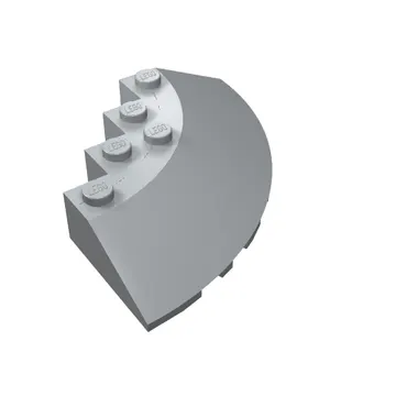 Brick Round Corner 6 x 6 with 33° Slope and Facet Cutout