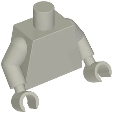 Torso, Light Bluish Gray Arms and Hands