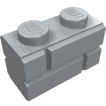 Brick Special 1 x 2 with Masonry Brick Profile