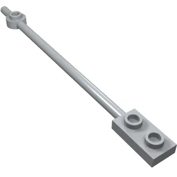 Bar 1 x 12 with 1 x 2 Plate End with Hollow Studs and 1 x 1 Round Plate End