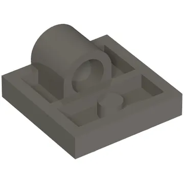 Plate Special 2 x 2 with 1 Pin Hole [Complete Underside Rib]