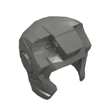 Helmet Space with Open Face Rounded, Top Hinge