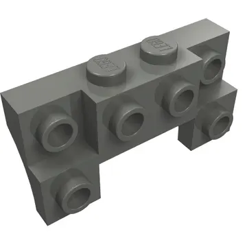 Brick Special 2 x 4 - 1 x 4 with 2 Recessed Studs and Thin Side Arches