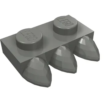 Plate Special 1 x 2 with Three Teeth [Tri-Tooth]