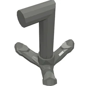 Tool Grappling Hook with 90° Shaft
