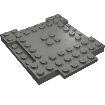 Plate Special 8 x 9 x 2/3 with 1 x 4 Recessed