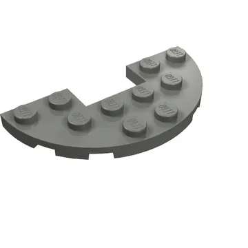 Plate Round Half 3 x 6 with 1 x 2 Cutout