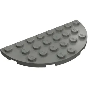 Plate Round Half 4 x 8