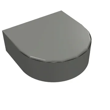 Tile Round 1 x 1 Half Circle