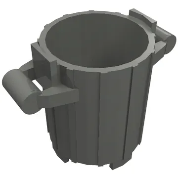 Trash Can with 2 Cover Holders
