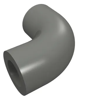 Brick Round 1 x 1 diameter Tube with 90 Degree Elbow (2 x 2 x 1) and Axle Holes (Crossholes) at each end