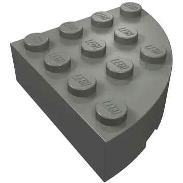 Brick Round Corner 4 x 4 Full Brick