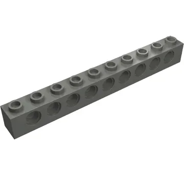 Technic Brick 1 x 10 [9 Pin Holes]