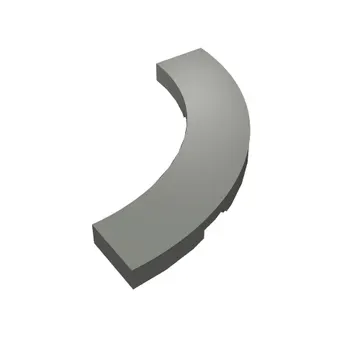 Tile 4 x 4 Curved, Macaroni