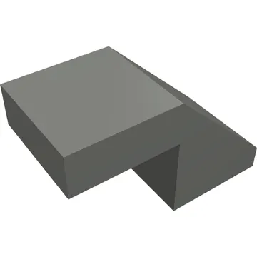Brick Sloped 45° 2 x 1 with 2/3 Inverted Cutout and no stud