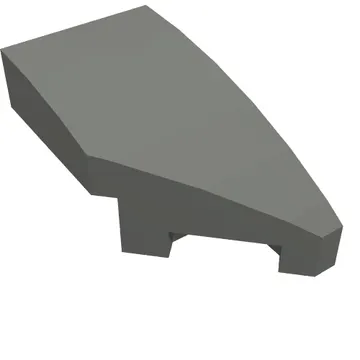 Brick Wedged, Curved 2 x 1 with Stud Notch Right