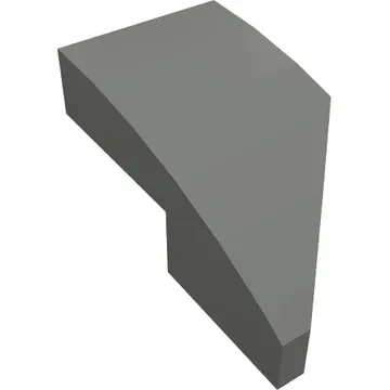 Brick Wedged, Curved 2 x 1 with Stud Notch Left