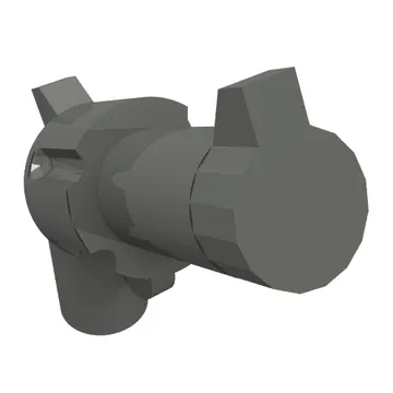 Weapon Gun / Pistol / Revolver Large Barrel, Long Grip