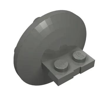 Plate Special 1 x 2 with 4 x 4 disk at 90 degrees