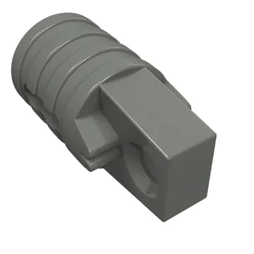 Hinge Cylinder 1 x 2 Locking with 1 Finger and Axle Hole On Ends