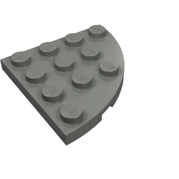 Plate Round Corner 4 x 4