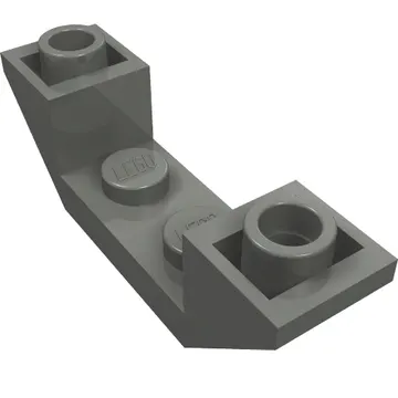 Brick Sloped Inverted 45° 4 x 1 Double with 1 x 2 Recessed