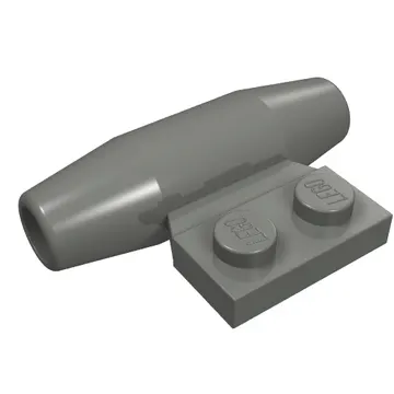 Engine - Smooth, Small 1 x 2 Side Plate [With Axle Holders]