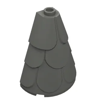 Tower Roof 2 x 4 x 4 Half Cone Shaped with Roof Tiles