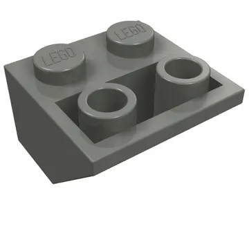 Brick Sloped Inverted 45° 2 x 2 [Ovoid Bottom Pin, Bar-sized Stud Holes]