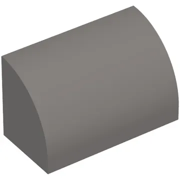 Brick Curved 1 x 2 x 1 No Studs