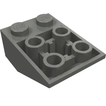 Brick Sloped Inverted 33° 3 x 2, Connections between Studs, Ovoid Bottom Pin