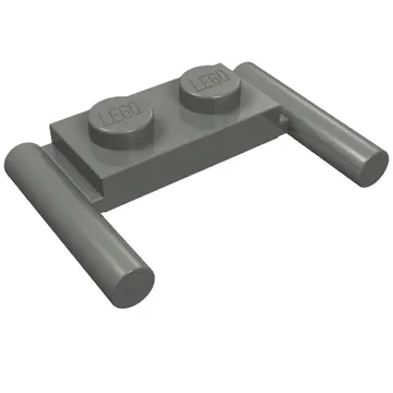 Plate Special 1 x 2 with Handles [Flat Ends / Low Attachment]