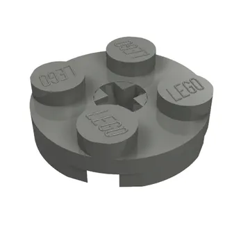 Plate Round 2 x 2 with Axle Hole Type 1 (+ Opening)