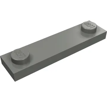 Plate Special 1 x 4 with 2 Studs with Groove [New Underside]
