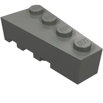 Brick Wedged, Angled 4 x 2 Right