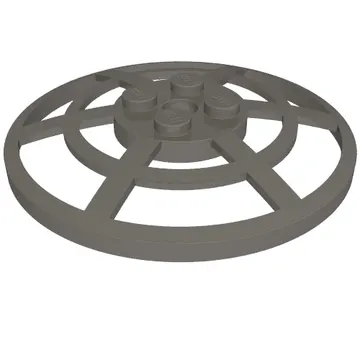 Dish 6 x 6 Inverted, Radar / Webbed [Anti-studs at 90°]