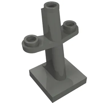 Boat, Mast 2 x 2 x 3 Inclined with Stud on Top and Two Sides