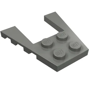 Wedge Plate 4 x 4 with 2 x 2 Cutout