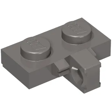 Hinge Plate 1 x 2 Locking with 1 Finger on Side, with Groove