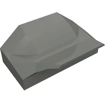 Brick Wedged, Curved 1 x 2 x 2/3 No Studs, Wing End
