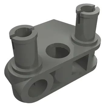 Large Figure Skeletal, Connector Block 1 x 3 x 2 with 2 Pins and Axle Hole (Rhotuka)