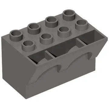 Duplo Brick 4 x 3 x 3 Wry Inverted