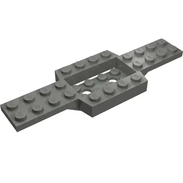 Vehicle Base 4 x 12 x 3/4 with 4 x 2 Recessed Center with Smooth Underside