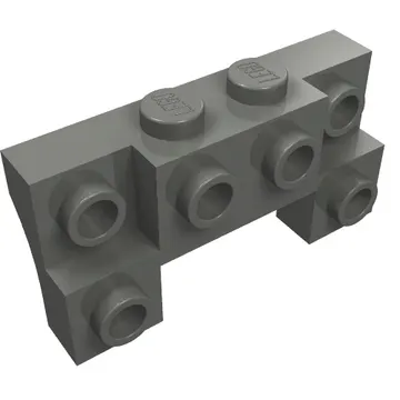 Brick Special 2 x 4 - 1 x 4 with 2 Recessed Studs and Thick Side Arches