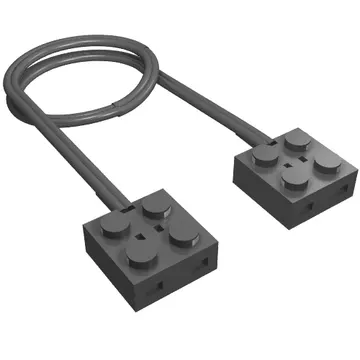 Wire with Brick 2 x 2 x 2/3 and Train Track Contacts