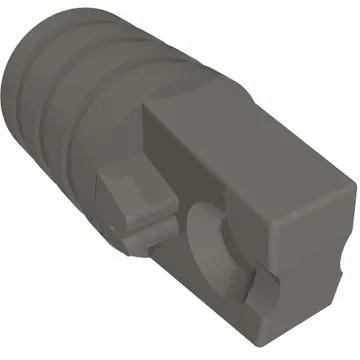 Hinge Cylinder 1 x 2 Locking with 1 Finger and Axle Hole On Ends [No Side Slots]