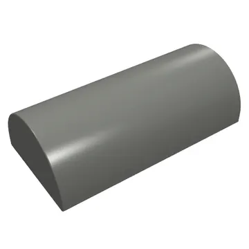 Brick Curved 2 x 4 Double, No Studs, without Groove